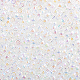 8/0 Miyuki Seed Beads Crystal AB, 22g Vial